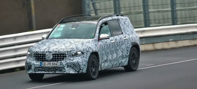 Mercedes-AMG GLB auf dem Nürburgring: Spyshot-Video: Mercedes testet Performance-Version des GLB in der grünen Hölle