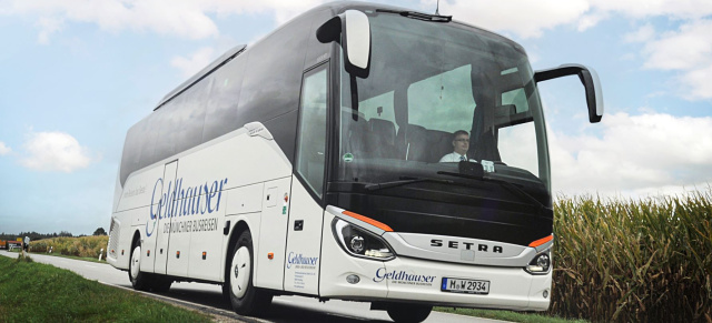 Setra ComfortClass Busse für die Firma Geldhauser: Dreimal 4-Sterne für Geldhauser