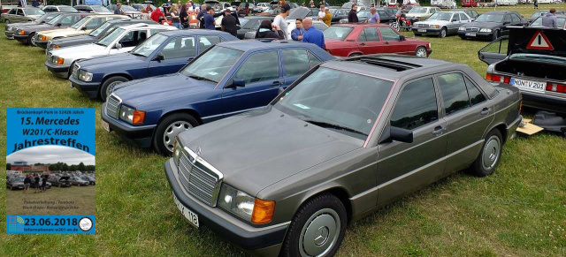 Mercedes-Benz Treffen: So war‘s: 15. 190er Treffen des W201 e.V. - 23.06.2018 in Jülich