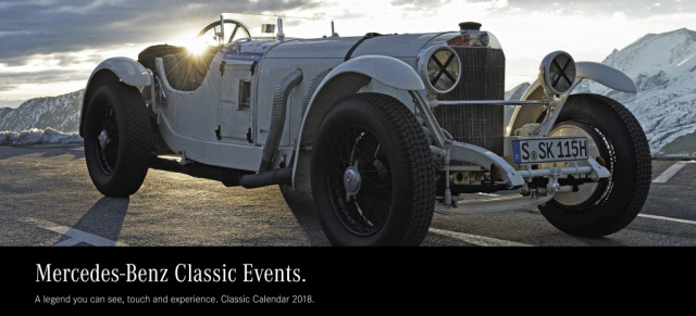  Den Mythos sehen, spüren, erleben : Mercedes-Benz Classic Kalender 2018