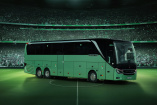 Daimler-Teambusse in der Fußball-Bundesliga: Überzahlspiel für Busse von Mercedes und Setra