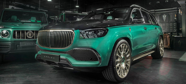 Mercedes-Maybach GLS: Verfeinerung: GLS GOLD & MINT: Carlex macht den Maybach GLS grün und goldig