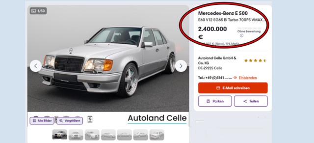 Mercedes W124 Restomod wird zum Millionending: Auto der Woche zum Preis des Jahrhunderts: 2.400.000 €