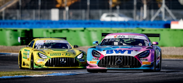 ADAC GT Masters in Hockenheim: Mercedes-AMG mit Doppel-Podium weiterhin im Meisterschaftskampf dabei