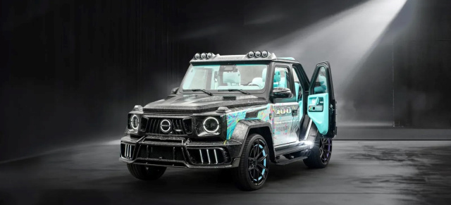 Mercedes G-Klasse wird zum Art-Car: Beim „MANSORY Art Piece AL3C MONO907Y“  trifft Kunst auf Kult-SUV