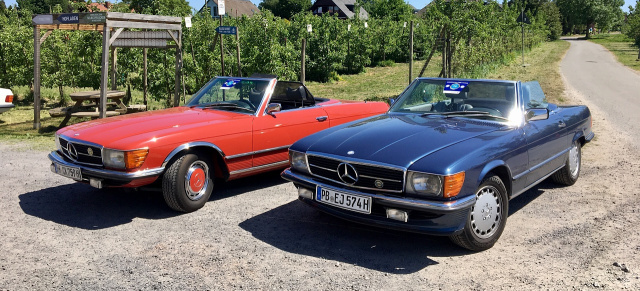 Herbstlicher Fahrgenuss im Erzgebirge: Einladung zur Ausfahrt mit dem Mercedes-Benz R/C 107 SL-Club
