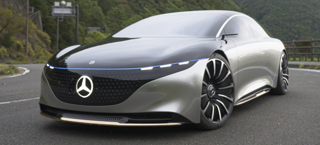 Gefahr im Verzug? Die elektrische S-Klasse ist im Anmarsch!: Erste Fahrt im Mercedes-Benz Vision EQS