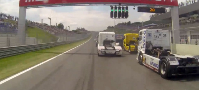 Video: Rennen aus der Cockpit-Perspektive im Mercedes-Actros Racetruck: So sieht's Ellen Lohr: Video vom Truck-Race-Rennen in Spielberg