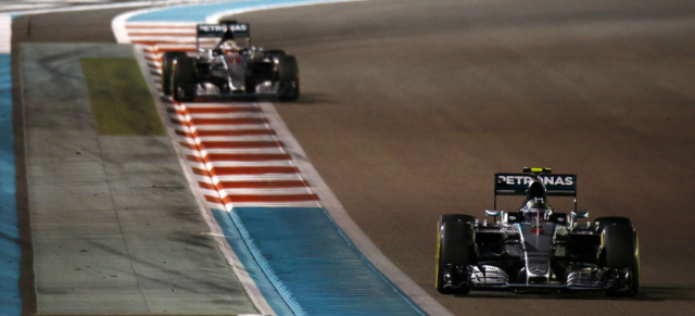 Formel 1: Großer Preis von Abu Dhabi, Rennen: Hattrick für Nico Rosberg!