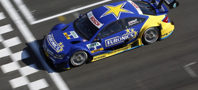 Teamplayer: EURONICS verlängert DTM-Engagement mit Mercedes-Benz: Gary Paffett, siegreichster aktiver DTM-Pilot, auch 2014 im EURONICS Mercedes AMG C-Coupé in der DTM am Start