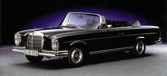 Vor 60 Jahren debütieren S-Klasse Cabrio und Coupé: Wunderschöne Sterne: Mercedes-Benz Cabriolets und Coupés der Baureihe W 111