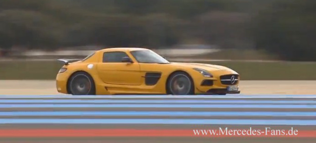 Video aus Cockpit-Perspektive: Mit dem Mercedes SLS AMG durch die Grüne Hölle: Der Mercedes-Benz Supersportwagen  benötigt 7:25,67 min für eine Runde um die Nordschleife des Nürburgrings 
