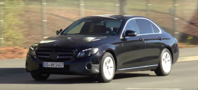 Mercedes Erlkönig erwischt: Video: Aktuelle Bilder von der kommenden E-Klasse-Generation W213