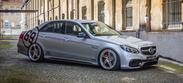 Silver Nugget mit V8-Power: Bärenstarker Mercedes Benz E 63 AMG auf Custom-Felgen