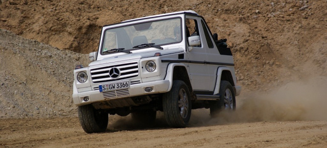 G-Klasse unter freiem Himmel: Offen über Stock & Stein : Kurz-Fahrbericht Mercedes G 500 Cabrio