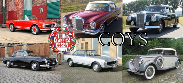 9. April: Essen: Coys Versteigerung auf der Techno Classica