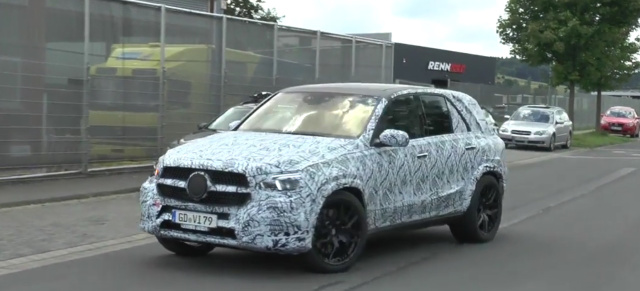 Erlkönig erwischt: Mercedes-Benz GLE 2019: Spy Shot Video: Aktuelle Bewegtbilder vom kommenden Mercedes GLE W167
