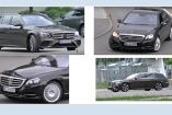 Erlkönige erwischt: Mercedes-E-Klasse T-Modell und S-Klasse Mopf: Mercedes Spy Shot Videos:  Aktuelle Bilder von S-Klasse Facelift und E-Klasse T-Modell 