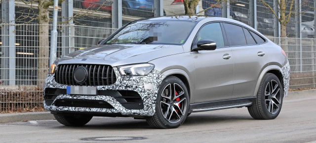 Mercedes-AMG GLE 63 Coupé Erlkönig erwischt: AMG GLE 63 Coupé (C167) zeigt sich fast ohne Tarnung