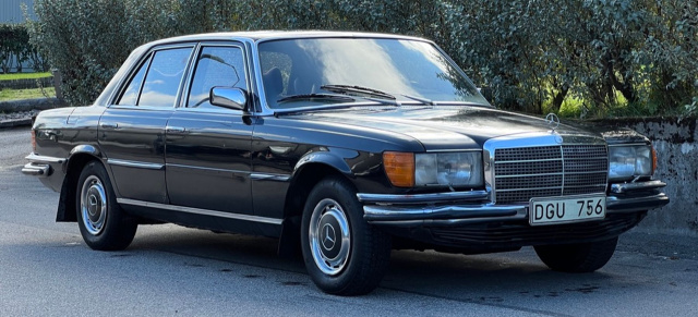 Sterne unterm Hammer: S-Klasse des schwedischen Könighauses: Royaler Mercedes-Benz 280 S (W116) von König Carl XVI. Gustaf