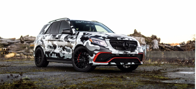 Mercedes-AMG GLE 63: Tarnkappenbomber: GLE 63 mit Camo-Kleid