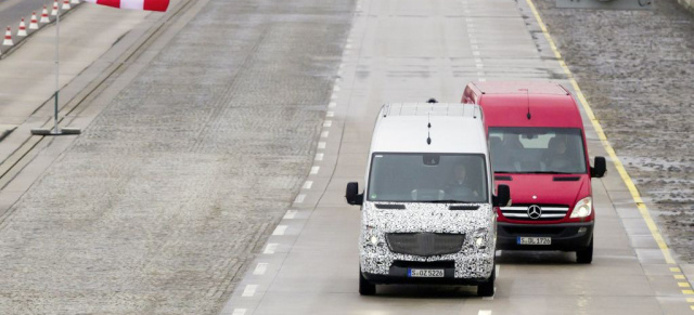 Auf Nummer Sichererer: Mercedes-Vans mit neuen Assistenzsystemen:  Fünf neue Assistenzsysteme für noch mehr Sicherheit in Transportern mit dem Stern