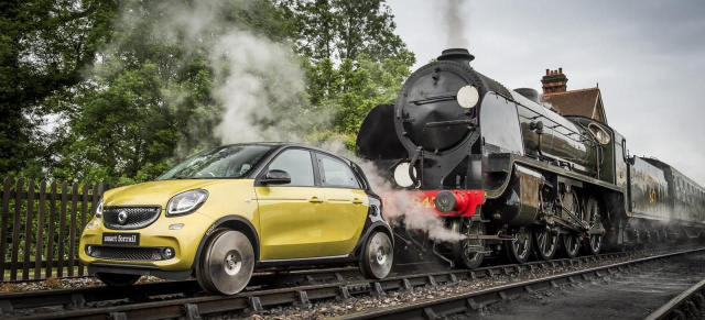  Fährt wie auf Schienen: smart forrail : Abgefahren: smart geht zügig auf Abwegen (Video)