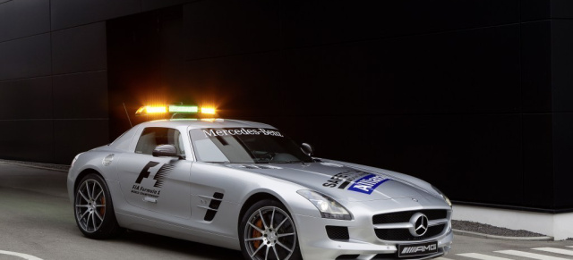 F1 Safety Car SLS AMG GT vor Asien-Premiere: Erster Auslandseinsatz für den Safety Car Flügeltürer SLS AMG GT beim F1 Grand Prix in Singapur steht an 