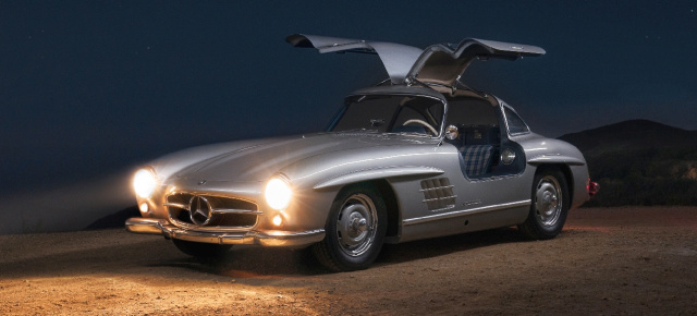 Sterne unterm Hammer: 1 von 29 Aluminum Flügeltürer: The Alloy Gullwing - 1955er Mercedes-Benz 300 SL steht zum Verkauf!