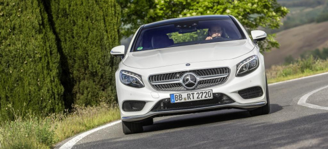 Mit Verneigung in die Kurve: Das Mercedes S-Klasse Coupé ist ein echter Kurven-Künstler: Kurven-Räuber mit Fahrkultur: Premiere für die Neigetechnik im neuen S-Klasse Coupé 