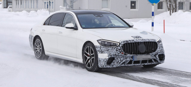 Mercedes-AMG Erlkönig erwischt: Nur gering getarnt: Mercedes-AMG S63 W223