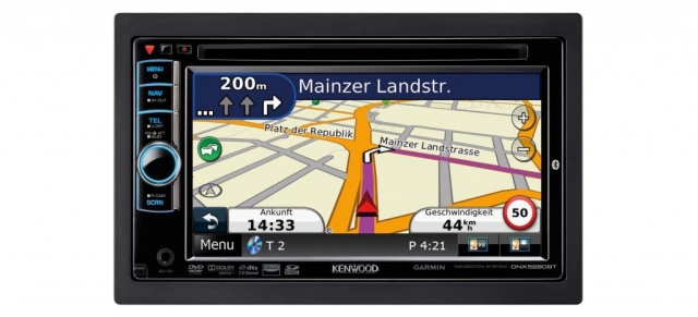 Leistungsstarke All-in-One Navigationssysteme von Kennwood: Die Doppel-DIN Naviceiver DNX 4280BT / DNX 5280BT sind mit blitzschneller Navigation, DVD Player, USB Port, iPod / iPhone-Schnittselle und Bluetooth Freisprecheinrichtung ausgerüstet.