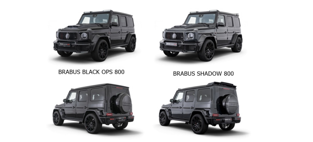 G-ballte Ladung x 2: Mercedes-AMG G63 Tuning von BRABUS: Double Impact: BRABUS BLACK OPS 800 und BRABUS SHADOW 800