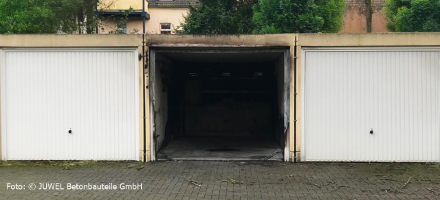 Warum E-Autos in Fertiggaragen besser geschützt sind: Hoffentlich ist es Beton, wenn es brenzlig wird