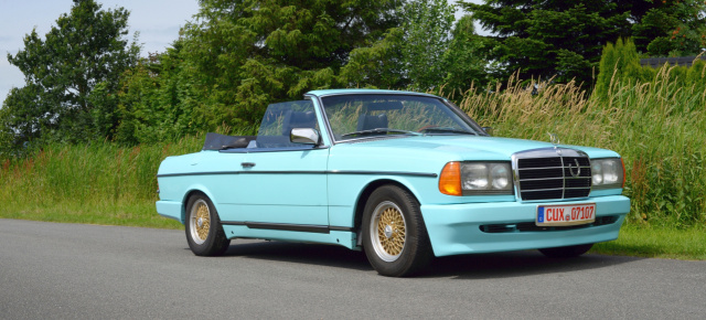 Wertanlage: Mercedes-Benz 230 CE Cabriolet: Einmal offen, immer offen: Gut erhaltener W123 Bähr-Cabrio-Umbau