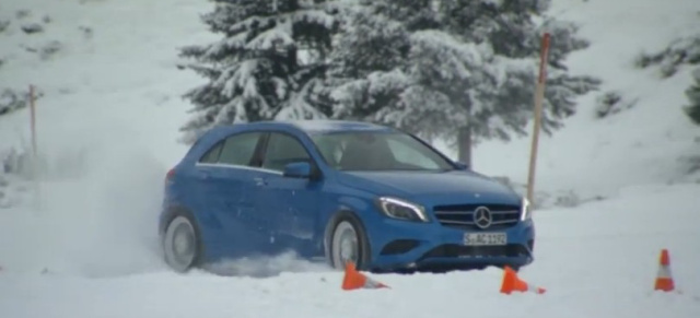 Mercedes Technik: Die neue 4MATIC auch in der neuen A-Klasse!: Auf allen Vieren immer den richtigen  Grip - Video: Mercedes A250 4MATIC im Schnee