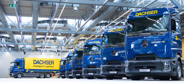 Logistikdienstleister bezieht neue Elektro-Lkw mit Stern: Dachser setzt auf den elektrischen eActros 600