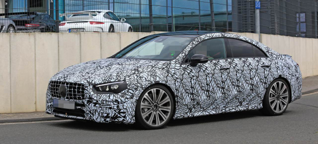 Mercedes Erlkönig-Premiere: Star-Spy Shot-Debüt: Erste Bilder vom AMG CLA 45 II