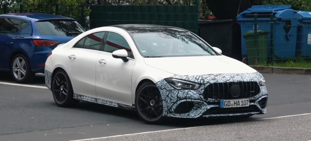 Mercedes Erlkönig erwischt: Nürburgring-Video: Mercedes CLA 45 AMG fetzt durch die Grüne Hölle