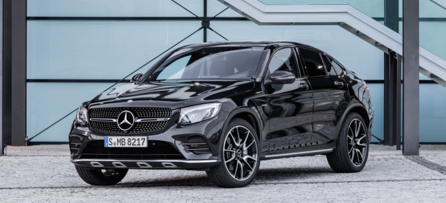 Mercedes-Weltpremiere auf dem Pariser Autosalon 2016: Vorhang auf für das neue Mercedes-AMG GLC 43 4MATIC Coupé 