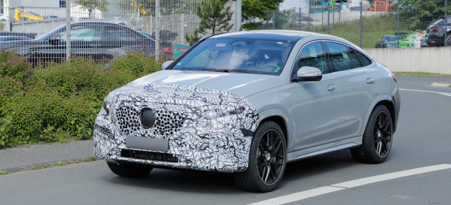 Mercedes-Benz Erlkönig Premiere: Erste Bilder: Mercedes-AMG GLE 53 Coupé (C167) Facelift II