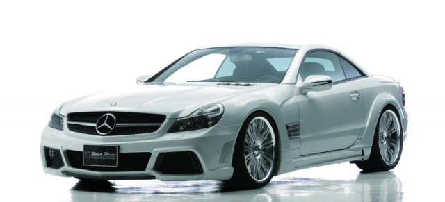 Mercedes SL Tuning mit Wow-Effekt : Mercedes-Benz R230 Black Bison Edition by Wald International