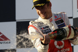 DTM  Brands Hatch: Jenson Button im Mercedes DTM-Renntaxi: Vodafone McLaren Mercedes Formel 1-Pilot und Formel 1-Weltmeister von 2009 Jenson Button zu Gast beim DTM-Rennen in Brands Hatch
