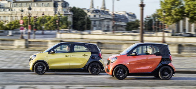 smart: jetzt günstig finanzieren: smart fortwo ab 99 Euro monatlich, smart forfour ab 109 Euro monatlich 