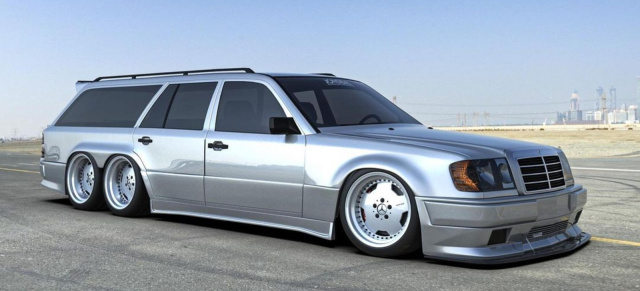 Mercedes T-Modell mit „Sixappeal": Zu „sixy“, um wahr zu sein: Mercedes S124 6x6