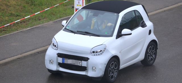 smart Erlkönig Premiere: Smartes Spy Shot Debüt: erste Bilder vom smart EQ fortwo 2020