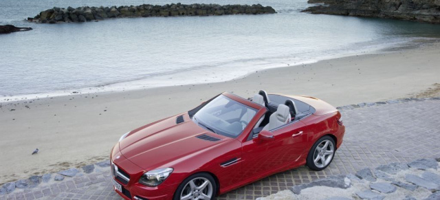 Große Leserwahl: Mercedes SLK ist das schönste Auto Deutschlands: Beim AUTO BILD Design Award 2011  feierte der neue Mercedes-Benz SLK einen glanzvollen Sieg