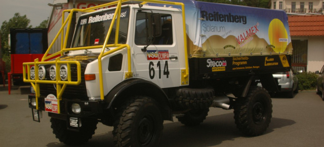 Dakar-Unimog bei den SCHÖNEN STERNEN 2011: Offroad-Journalist Jörg Sand zeigt sein neustes Projekt: Capito Sieger Unimog Paris Dakar 1985