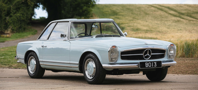 Sterne unterm Hammer: Moss Pagoda bei Silverstone Auctions: 1966 Mercedes-Benz 230 SL (W113) von Sir Stirling Moss