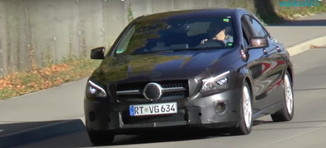 Erlkönig erwischt: Mercedes-Benz CLA 2017: Spy-Video vom C117-Facelift